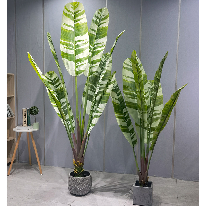 [Piękno palm bananowych] Sztuczne plastikowe palmy bananowe - tworzenienowego królestwa zieleni dla twojego domu!